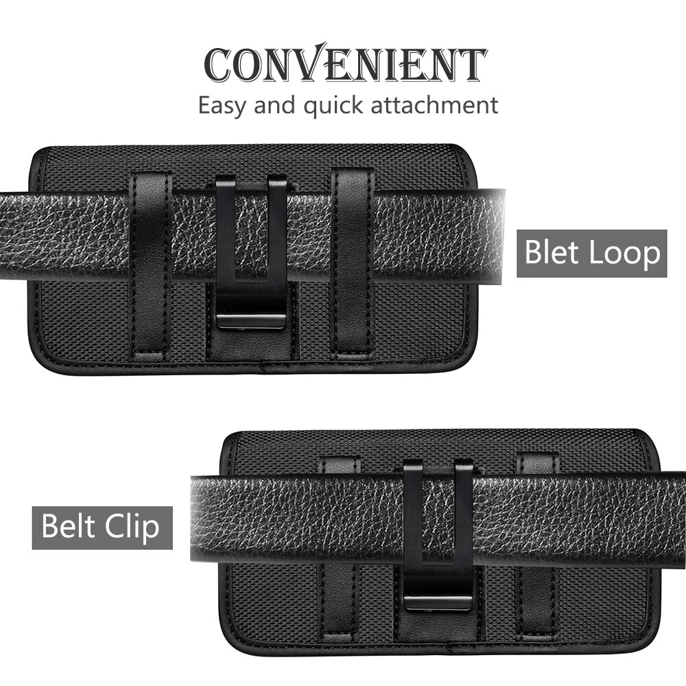 Funda del teléfono de cintura para hombre Cubot P40 Note 20 ), funda de Clip para cinturón, bolsa Horizontal Vertical, funda abatible de nailon para CAT S48C