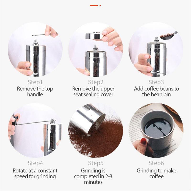 Kitchen Tool Coffee Grinder Stainless Steel Hand Manual Handmade Coffee Bean Burr Grinders Mill Caffee Machine Grinders