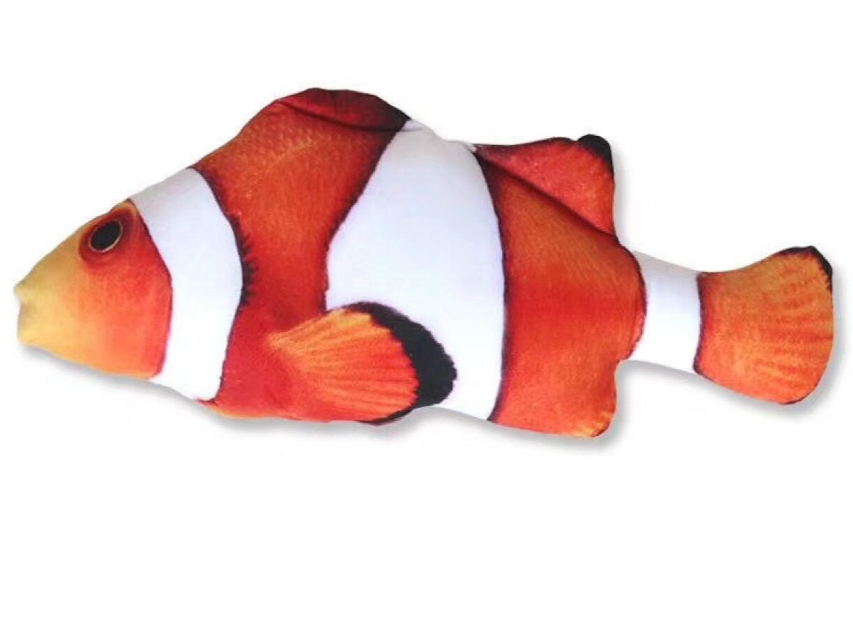 2 stuks/partij elektrisch vis katten speelgoed 11 " grappig interactief huisdier kussen kauwen bijten trap benodigdheden kattenkruid speelgoed perfect voor meerval flop: Geel