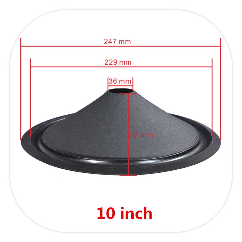 1PC Speaker Woofer Cone Paper 3/4/5/6.5/8/10/12 Inch Rubber Surround Voice Coil Repair Kit For Home Theater Studio DIY System: CE100