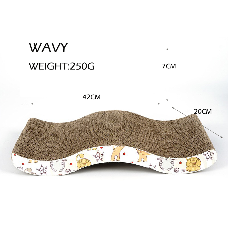 Large Cat Scraper Pet Products Kitten Scratching Protector Grind Claws High Density Corrugated Material Pierce Cat Paws