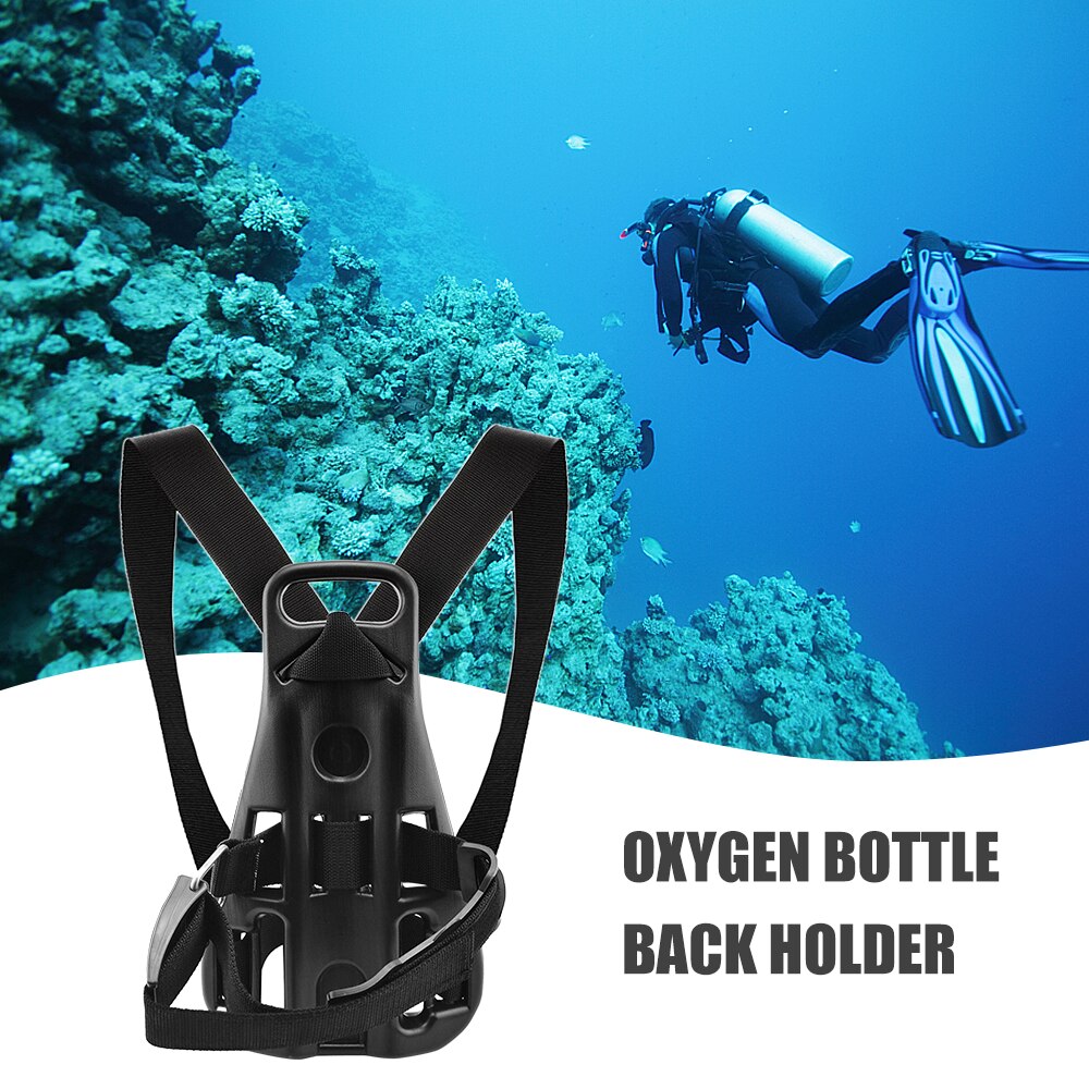 Zuurstof Fles Terug Houder Cilinder Rugzak Beugel Tank Houder Voor Duiken Scuba Vissen Operatie In Water