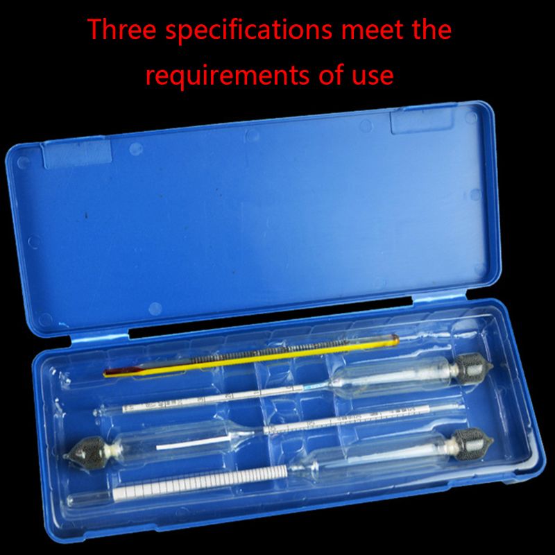 4 in 1 hydrometer alkoholmåler 0-100%  alkoholmeter med termometer til vodka whisky vin koncentrationsværktøj