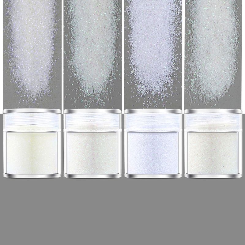 4 Kleur Regenboog Wit Glitters Sequains Hars Pigment Kit Nail Art Sieraden Maken E56C