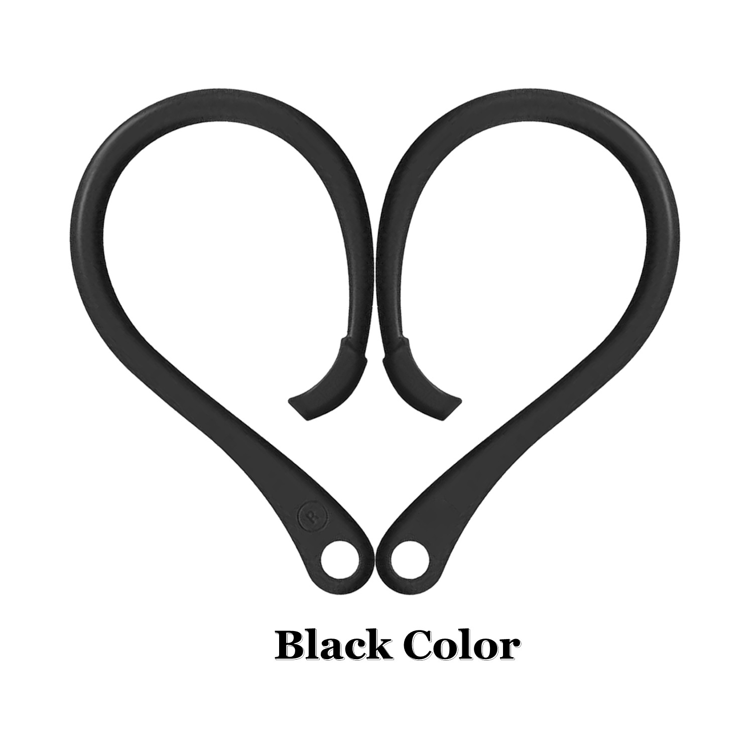 Almohadillas antipérdida con gancho para la oreja, ajuste seguro, accesorios protectores de auriculares inalámbricos de silicona, 1 par de soportes para Apple AirPods 1 2 3 Pro