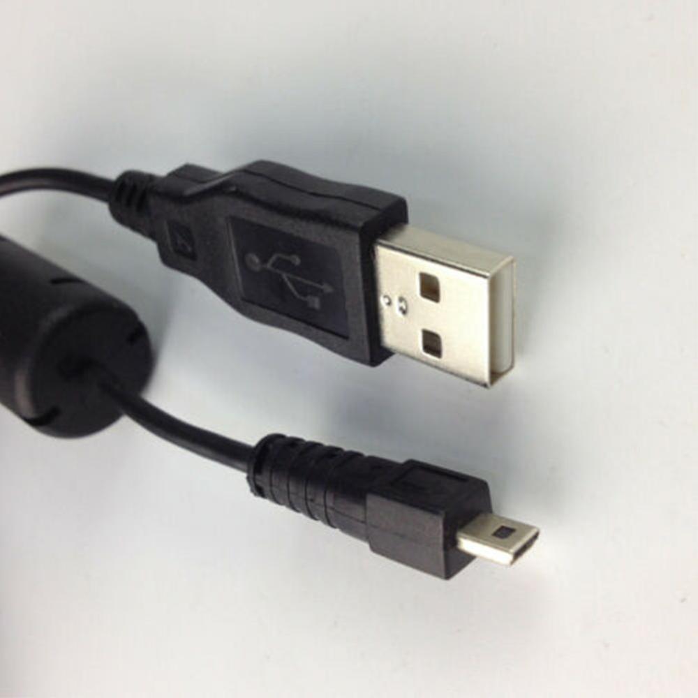 Black 1.5M 8 Pin UC-E6 Camera USB Data Cable Cord For Olympus Pentaxist FinePix For Sony Nikon Coolpix