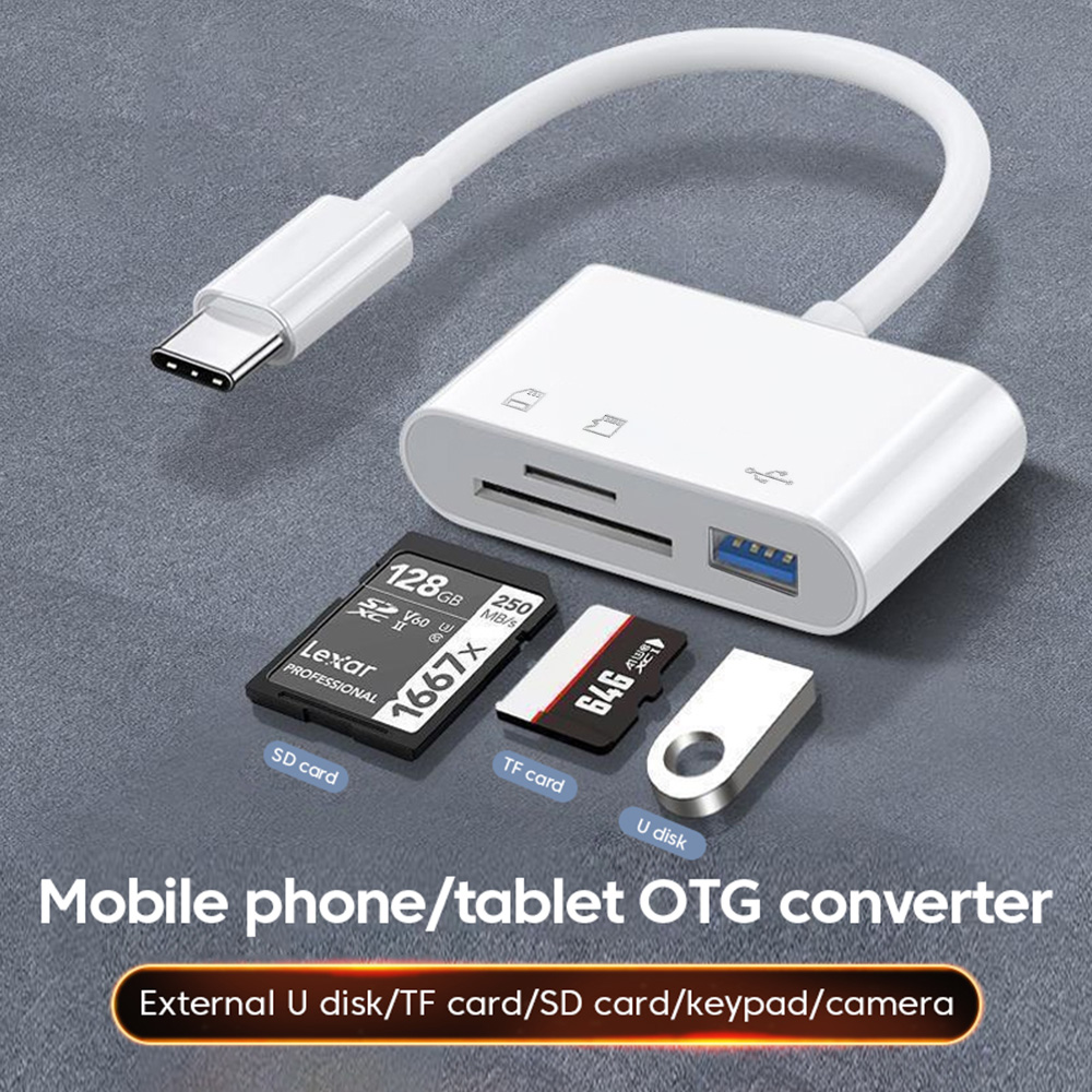 Olaf 3 w 1 czytnik kart SD TF typu C Micro SD Smart Memory Cardreader dla Macbook Samsung Huawei Xiaomi OTG Writer Compact Flash