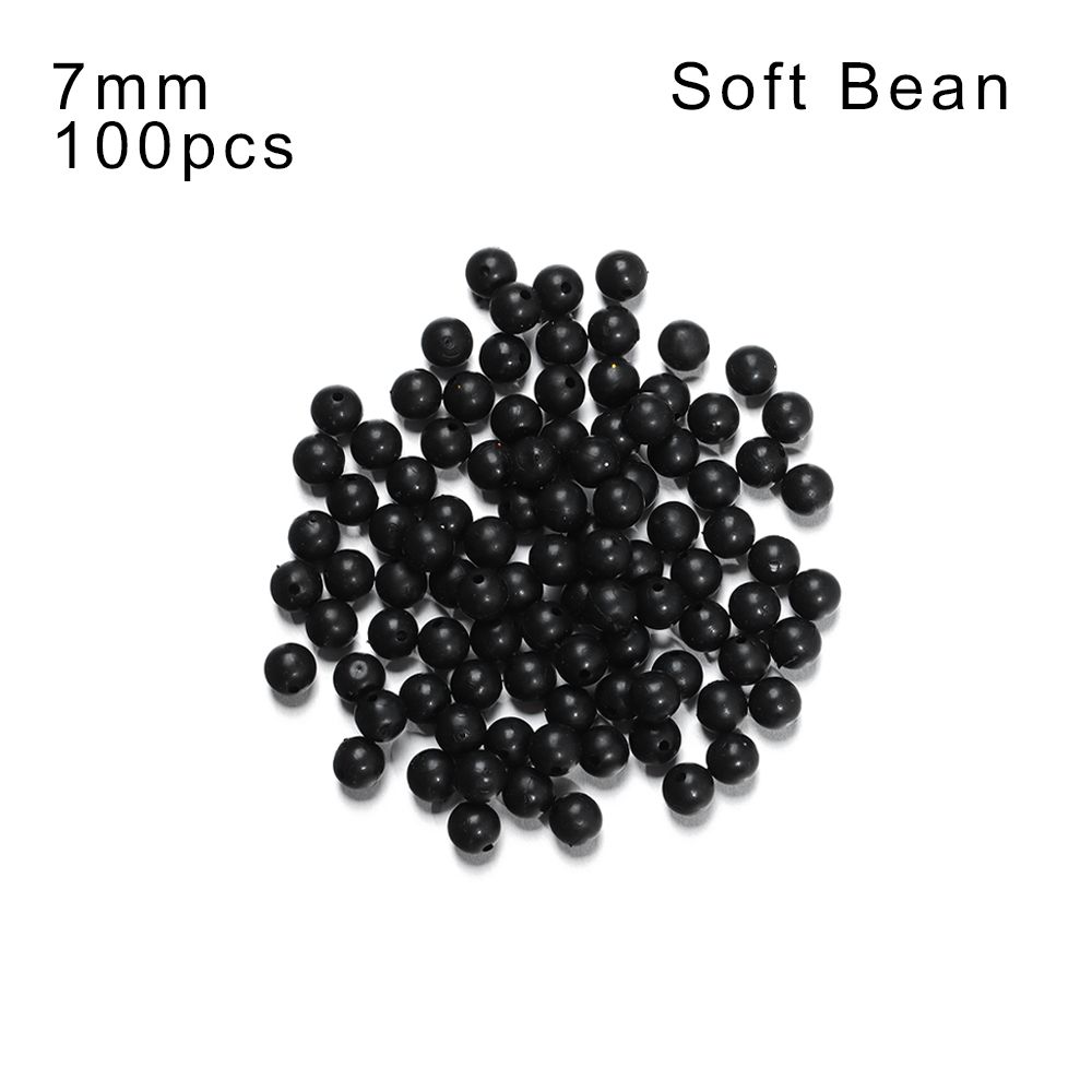 100PCS 3mm-12mm Plastic Black Round Fishing Floats Beads Spacer Stopper Soft Hard Beans Fishing Lures Bait Hook Rig Accessories: VIOLET/紫罗兰