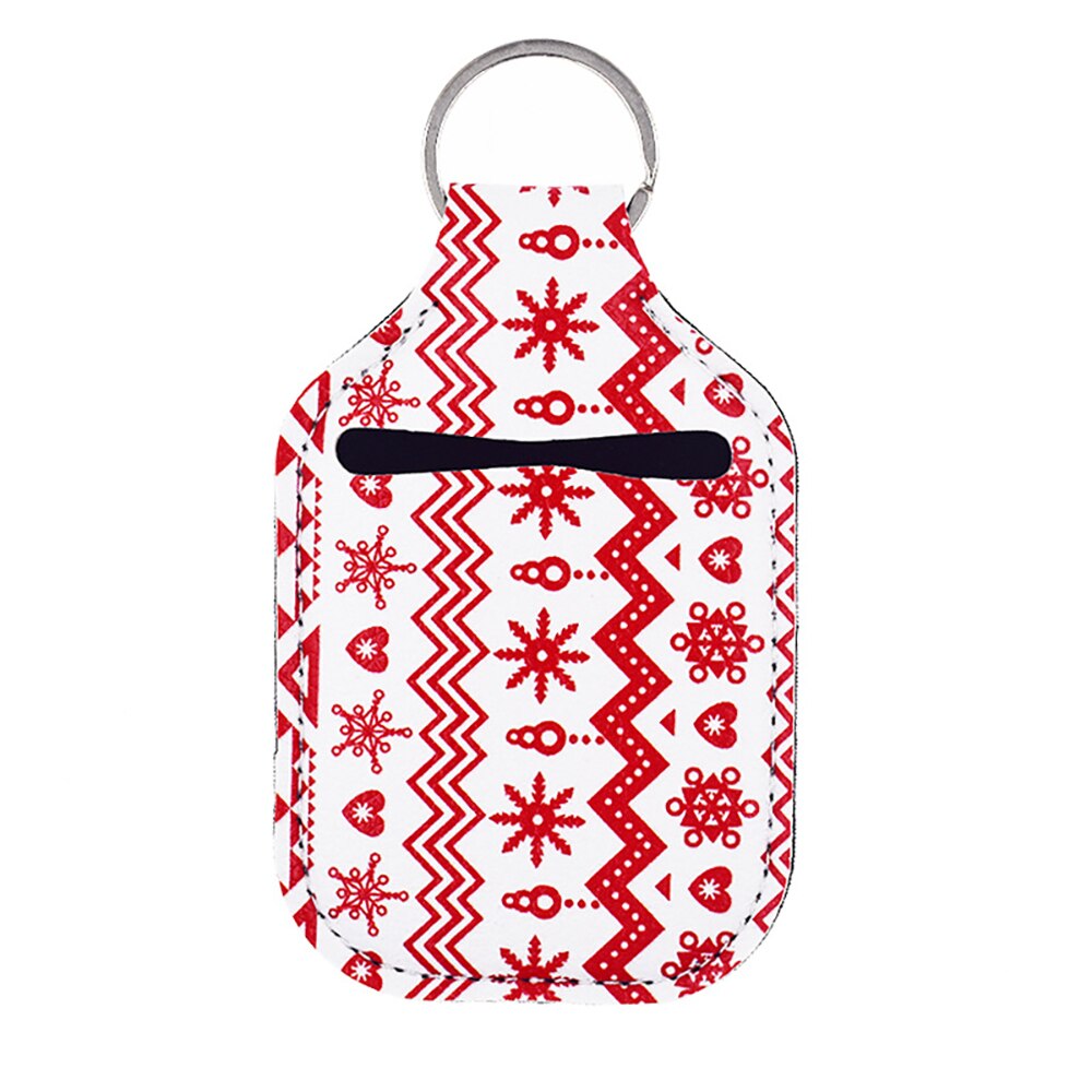 1Pcs Travel Neoprene Sanitizer Bottle Holder Bags with Keychain Hand Soap Bottle Holder Cover Reusable for 30ml Bottles: 10