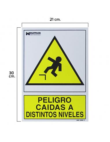 WOLFPACK LINEA PROFESIONAL Cartello "Pericolo Di Incendio", 30x21 Cm, Colore Rosso Cremisi