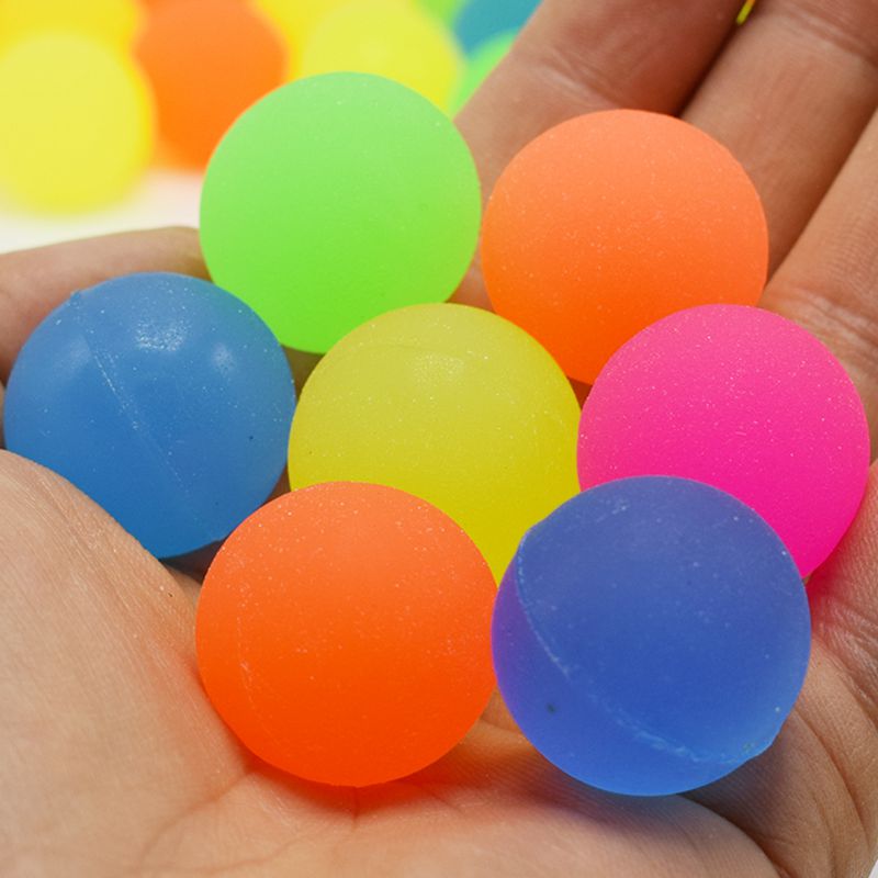 Uutuus timantti pomppiva pallo kelluu vedessä lapsi elastinen kumipallo sateenkaaren väri lasten flipperin pomppivat lelut: 5 kpl palloa