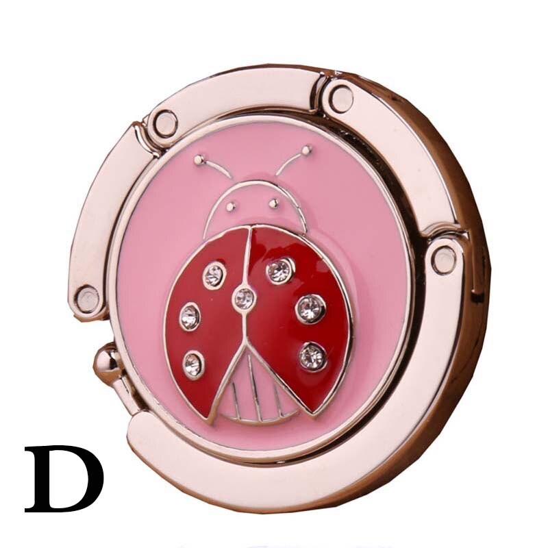 Bag Hook Round Metal Hook Bracket Folding Portable Hook Wallet Handbag Hook Seat Table Hook Bag Accessories: D