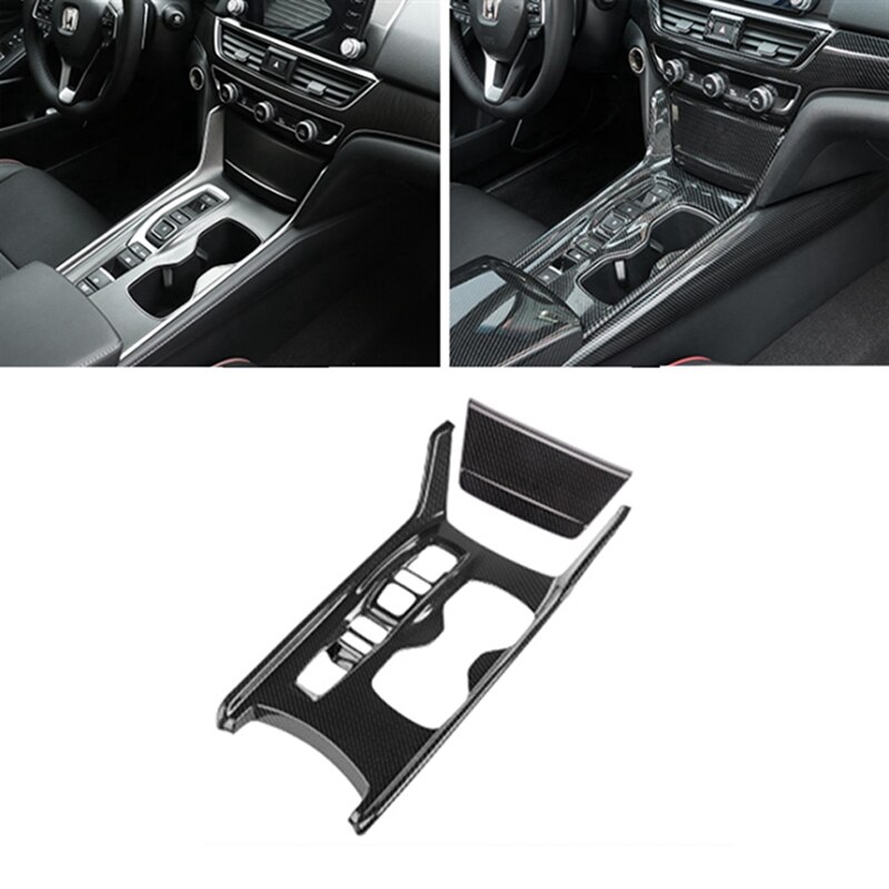 Nieuw! Koolstofvezel Stijl ABS Plastic Accessoires Gear Shift Frame Cover Trim