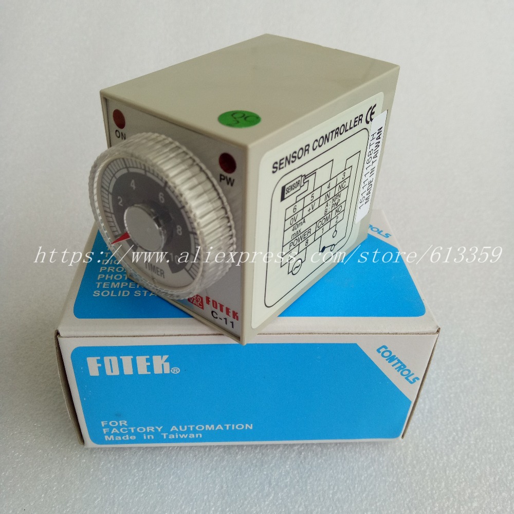 C-11-220V FOTEK Timer Controller 100% & Original ON DELAY or ONE SHOT Controller C-11 220VAC
