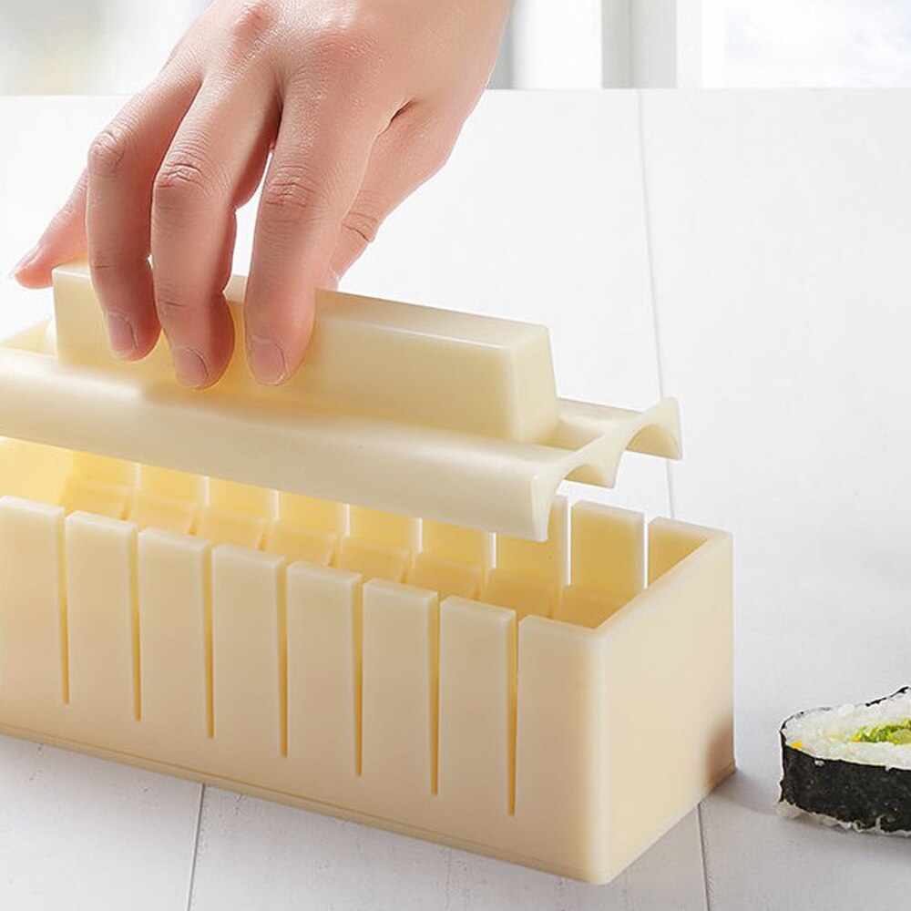 Sushi Maker Rice Mold Set DIY Japanse Rice Ball Roll Mold Heart Round Shaped Sushi Making Mould Kit Kitchen Cooking Tools