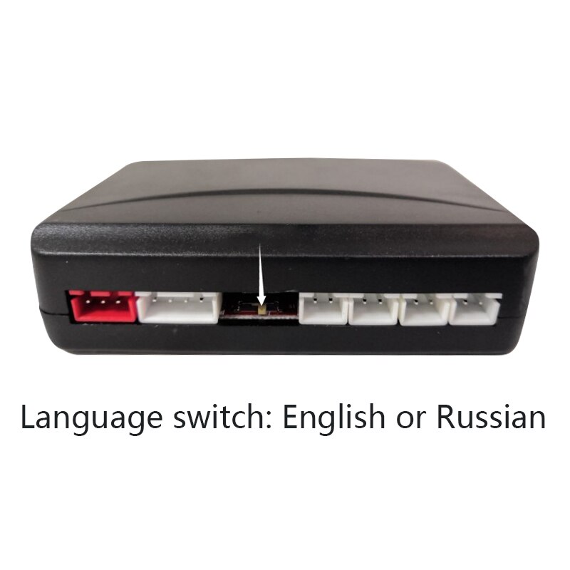 Auto Parktronic LED parking sensor with 4 sensors for parking reversing two language voice switchable detection system