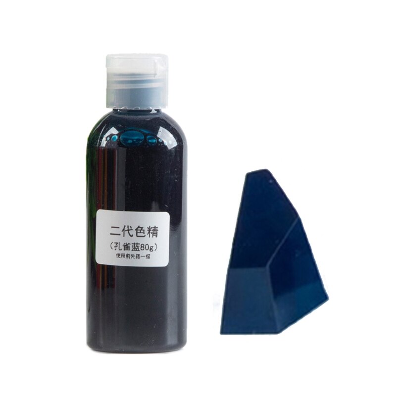 Große Flasche 80g Harz Pigment Kit Transparent Epoxy Harz Färben Farbstoff Pigment Farbstoff Farbstoff Fading Widerstand Pigment: Malachite Blue