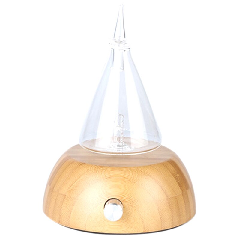 Difusor de aromaterapia do óleo essencial puro nebulizando do reservatório de vidro, desligamento automático/umidificador leve do aroma do diodo emissor de luz para o escritório em casa ue