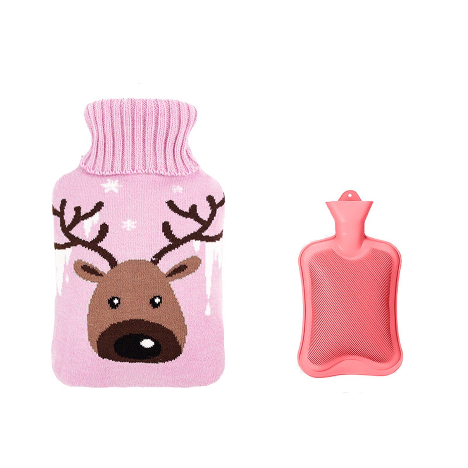 Water Bottle Water Bottle Warmer Set 1.8L,Heat Up and Refreezable Cold Pack bouillotte calentador de manos: Pink