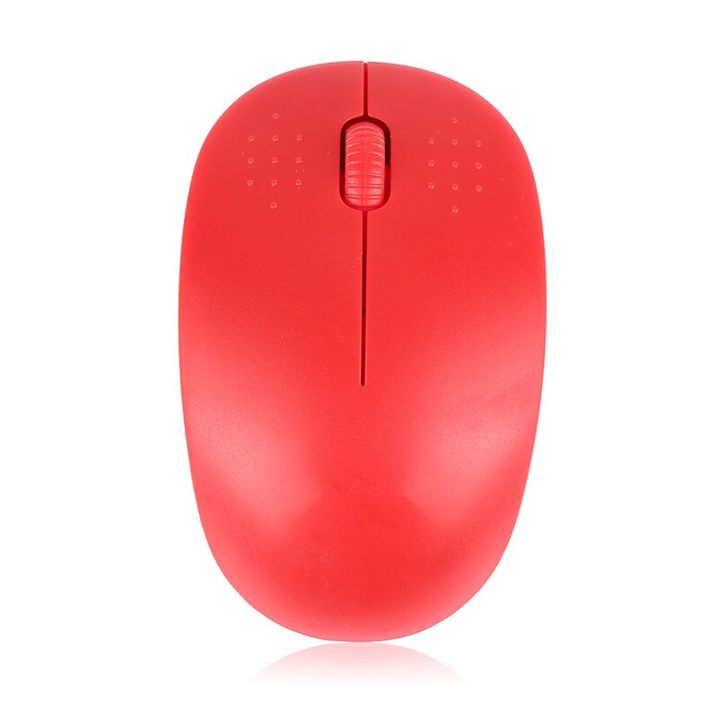 Universale Senza Fili Del Mouse 2.4G Mouse Del Computer di Viaggio Notebook Mute Mouse Mini Ricevitore Mouse USB per il Computer Portatile Del PC Desktop: Rosso