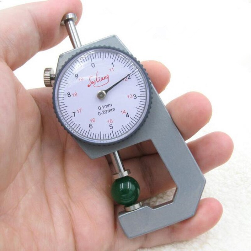 Dial Thickness Gauge 0-20mm 0-10mm Precision Aluminum Min Thickness Meter Tester Micrometer Width Measurement Analysis Tool