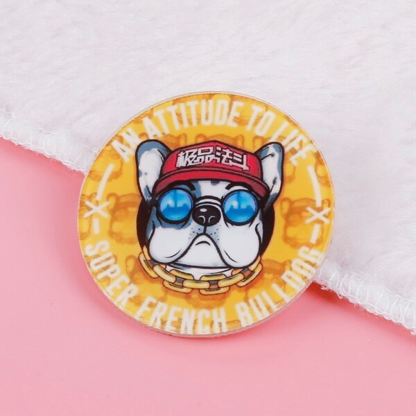 1 stk/partij Leuke Cartoon Acryl Badge Japanse Stijl Broche Voor Meisje Match Kleding Jurk Decoratie Benodigdheden: style-5