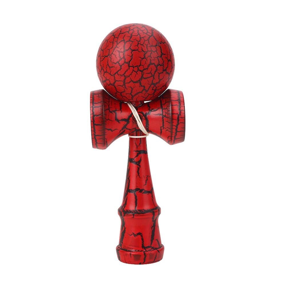 18CM Wood Kendama Toy Kendama Skillful Juggling Ball Education Traditional Game Children Adult Stress Relief Zabawk: 18CM red