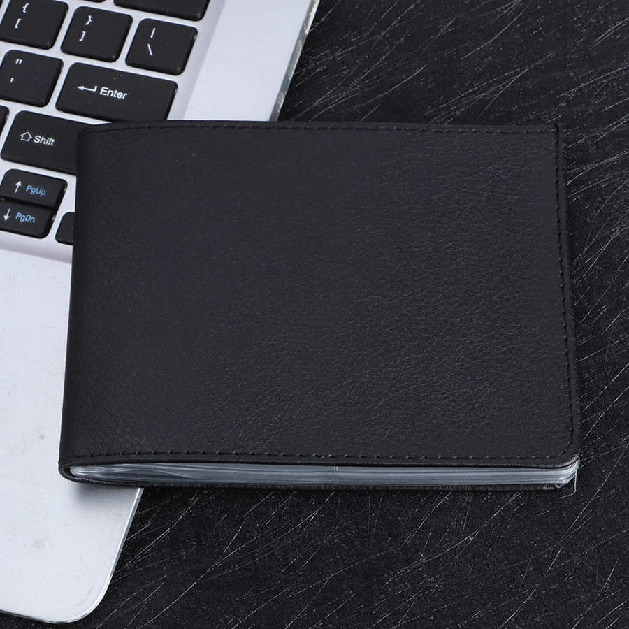 Ultra-thin Card Case 24 Cards Card Package PU Leather Card Wallet for Men Women