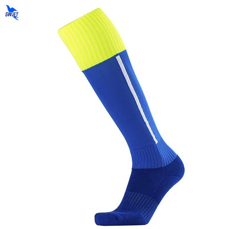 Calcetines deportivos de fútbol de , calcetín de fútbol para adultos, hombres y mujeres, largos de baloncesto hasta la rodilla, parte inferior de algodón, Chaussette antideslizante, 1 par