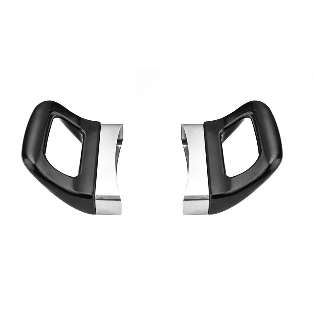 2PCS Topf Griff Pan Seite Griffe Loch Ergonomische Küche Werkzeug Haushalt Ersatz Bakelit Grip Schwarz Kurz Anti Verbrühungen