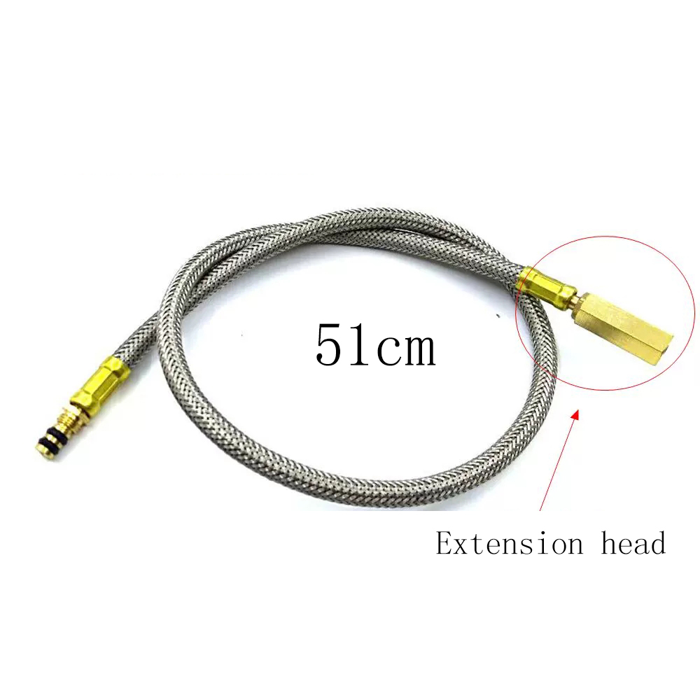 Brainded Hose Connectoe Outdoor Gas Stove Burner Adapter Valve for Outdoor Camping Cooking Furnace Connector Gas Tank Equipment: Red