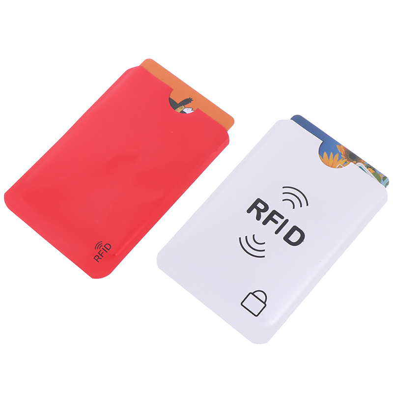 10PCS Credit Card Protector Secure Sleeve RFID Blocking ID Holder Foil Shield ID Card holder Badges Passport