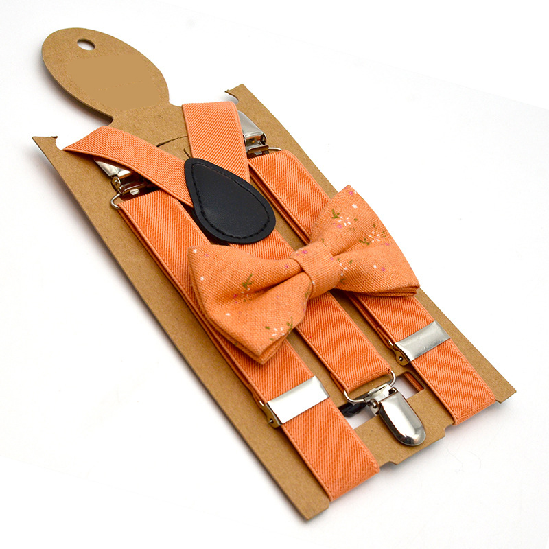 Kinderen Bretels + Afdrukken Strikje Pak Jongens En Meisjes Trendy Bandjes Leerlingen Sling