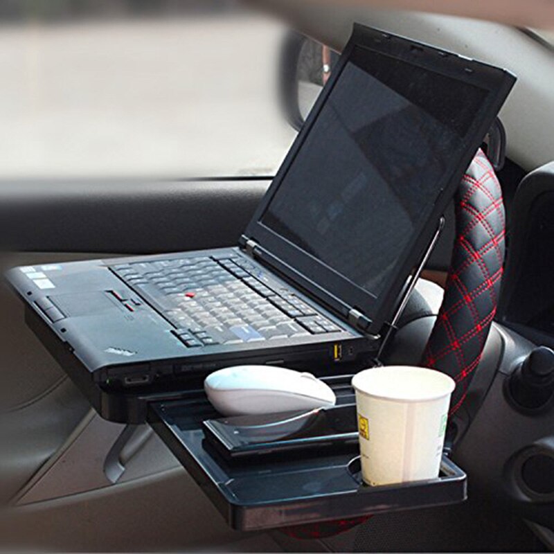 Bil hopfällbart bord rattstolsstativ hållare för laptop notebook mat dryck kopp csl 2018