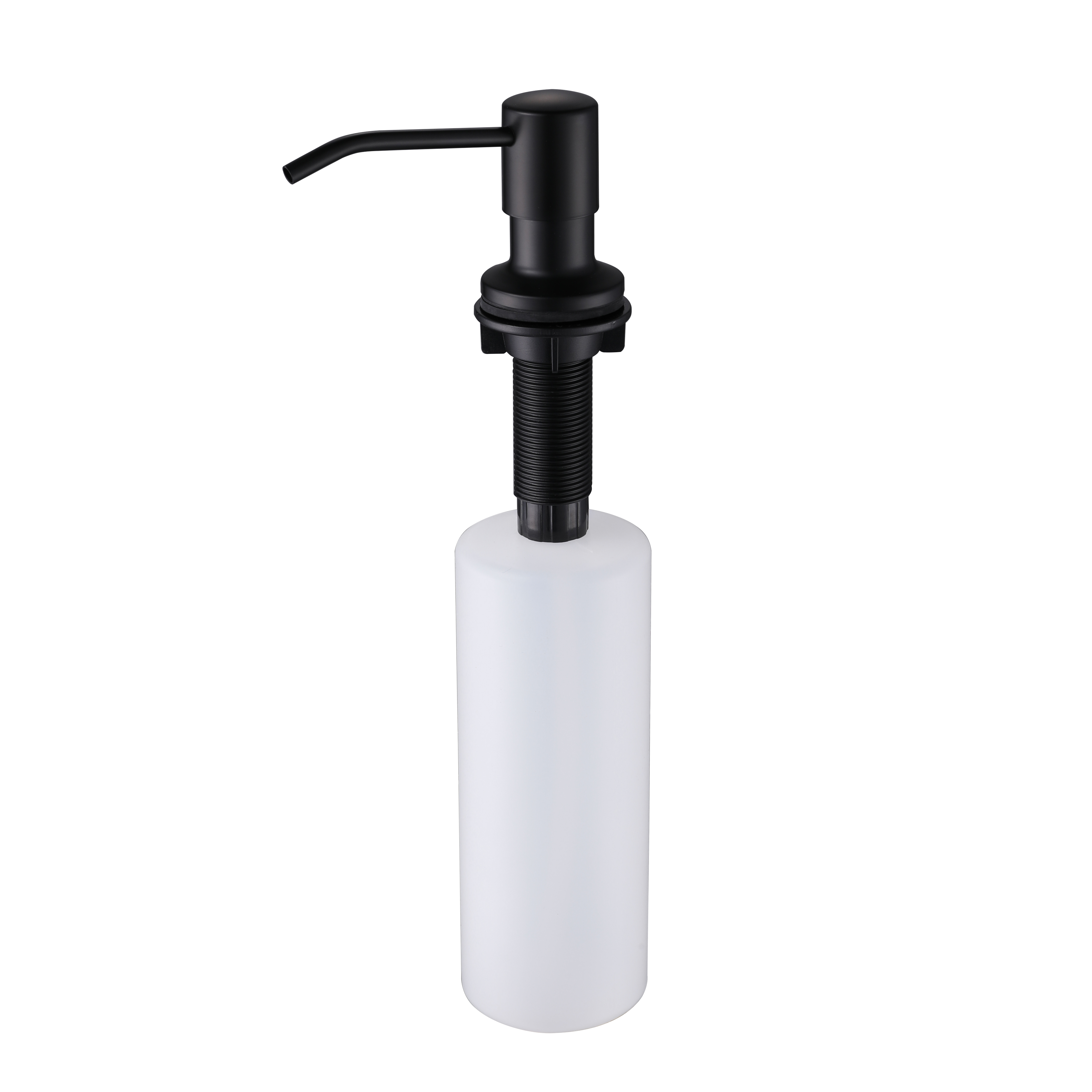 500ML Kitchen Sink Soap Dispenser Pump Hand Dispenser Detergent Liquid Soap Lotion Dispensers Stainless Steel Head Pump Bottle: Matte black