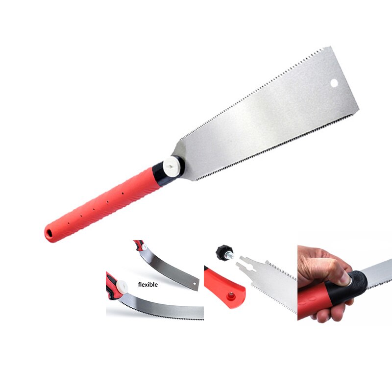 Hand Saw SK5 Japanese Double-side Saws 3-edge Teeth Wood Cutter for Tenon Wood Bamboo Plastic Cutting Woodworking Tool