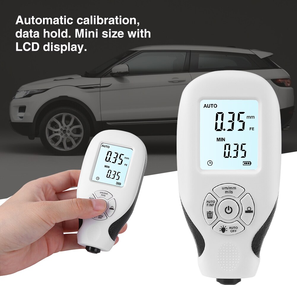 Thickness Meter, GM100 Digital Ultrasonic Thickness Gauge 1.2-300mm Steel Width, Layer Thickness Gauge, LCD Screen With Four Digits And 0.01mm Resolution
