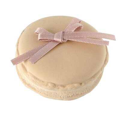 Simulation macaron kage sød pige hjerte dessert rekvisitter sløjfe macaron børneværelse bløde møbler romantisk bryllup decort yuyu: Nøgenrosa