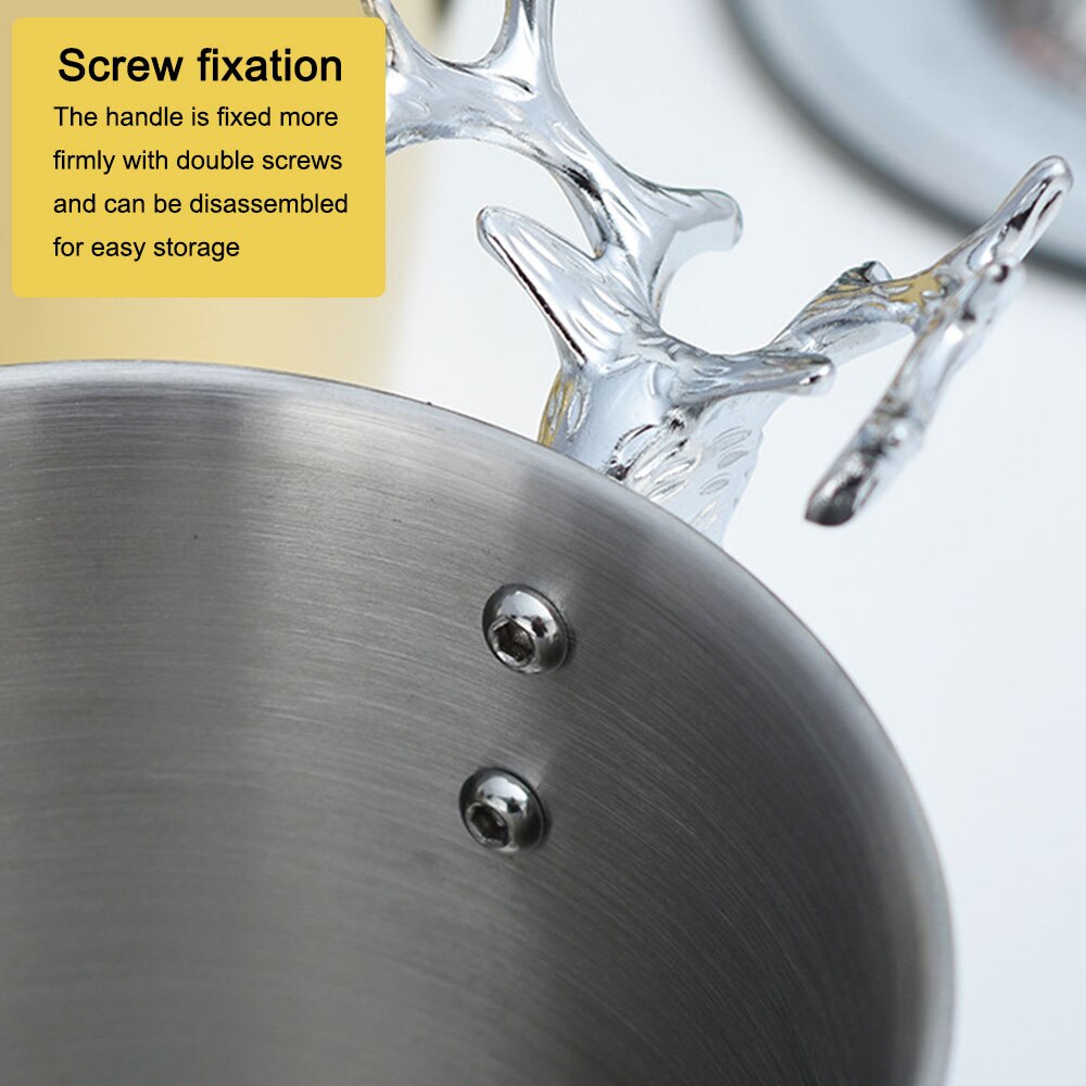 Deer Head Ice Bucket European Retro Stainless Steel Electroplating Wine Ice Bucket Bar Bartender Tools Gadgets Ornaments