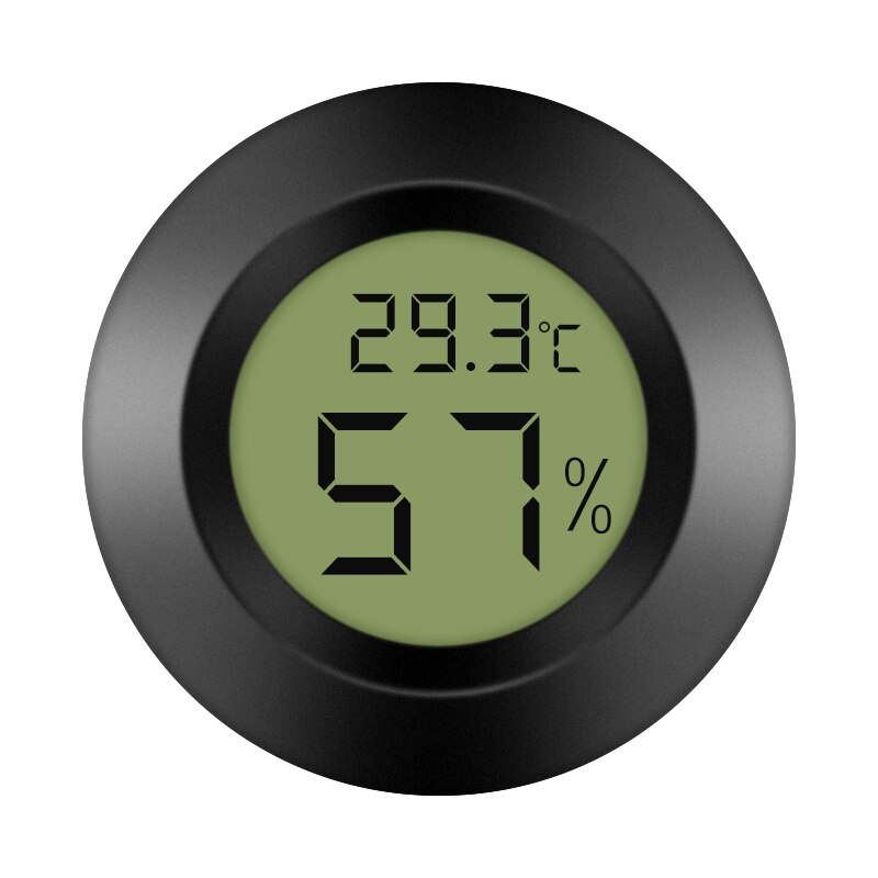 Mini Portable LCD Hygrometer Monitor Outdoor Home Temperature Travel Humidity Round Digital Thermometer People Pet Test