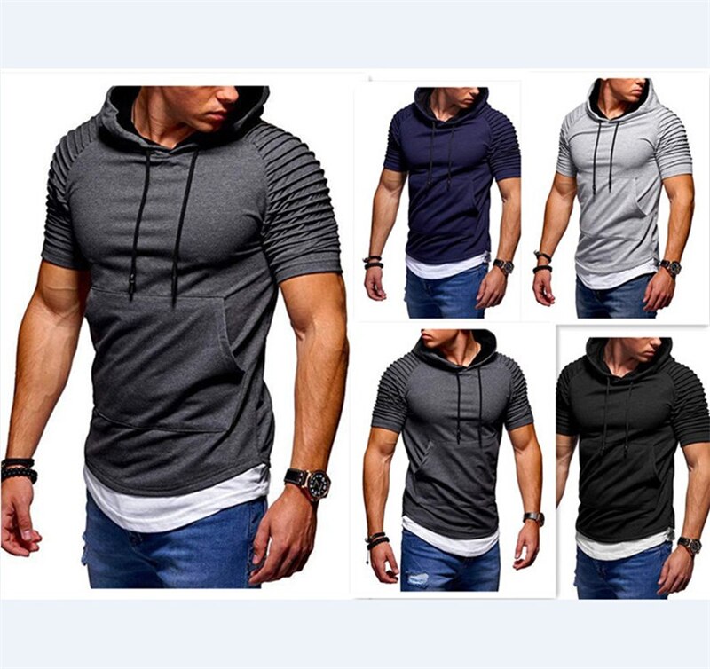 Gym kläder herr kortärmad t-shirt bodybuilding fitness t-shirt herr sport t-shirt stor storlek toppar t-shirts