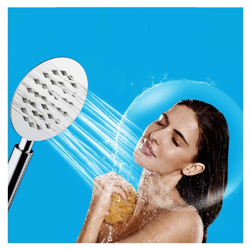 Wetips Bad Douchekop Hoge Drukverhoging Waterbesparing Beweegbare Ultradunne Douchekop Badkamer Rvs Douche Nozzle