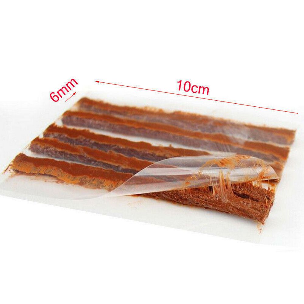 30Pcs Auto Banden Reparatie Strip Auto Motorfiets Tubeless Band Band Wielen Punctie Plug Seal Tape Reparatie Pees Rubber Strip