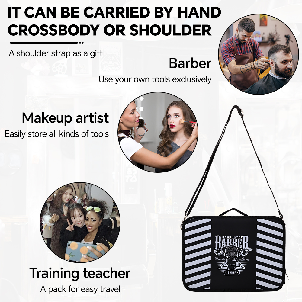 Professionele Kapper Kappers Gereedschapstas Grote Capaciteit Opbergtas voor Schaar Salon Gereedschap Draagbare Koffer Organizer
