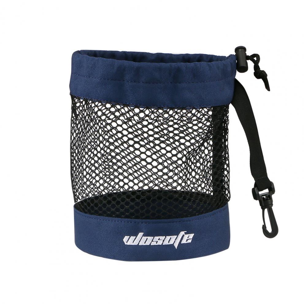 Golfbal Opbergtas Met Hangende Gesp Grote Capaciteit Golfbal Draagtas Draagbare Golf Accessoire Organizer Pouch: Marineblauw