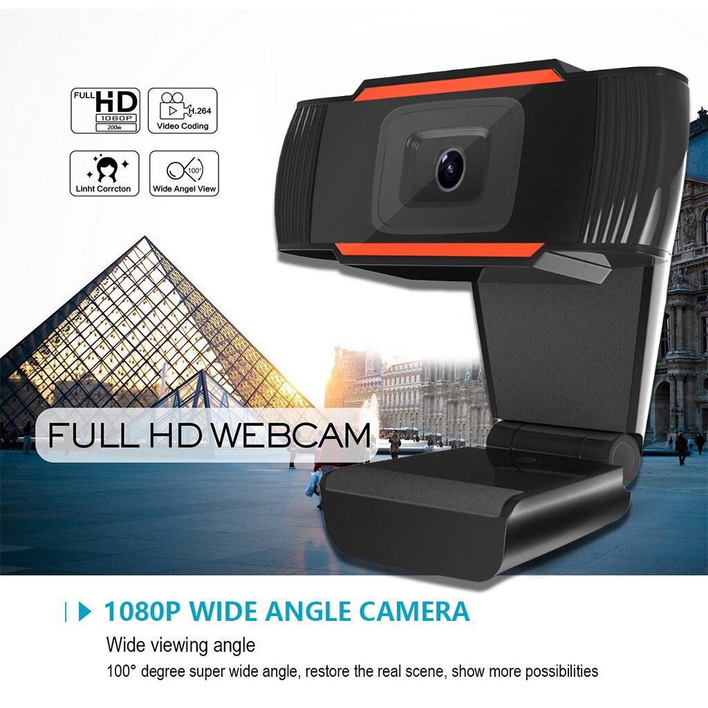 2 Megapixel 1080P Webcam mit Mikrofon Computer Kamera Netz Kamera PC Webcam HD Computer Kamera USB Netz Kamera Webcams