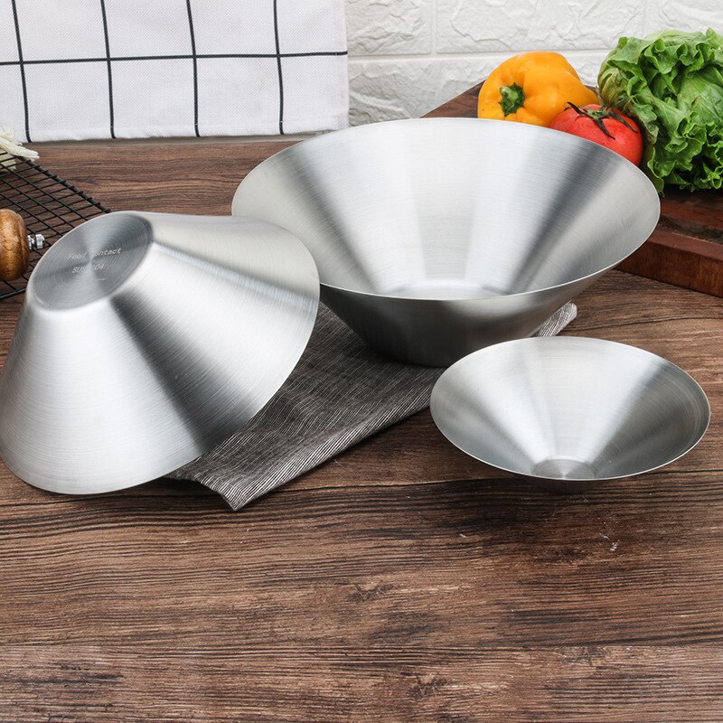 YDware Rainbow Stainless Steel Bowl Set - 6 Piece Set With Bowls, Spoons, Chopsticks