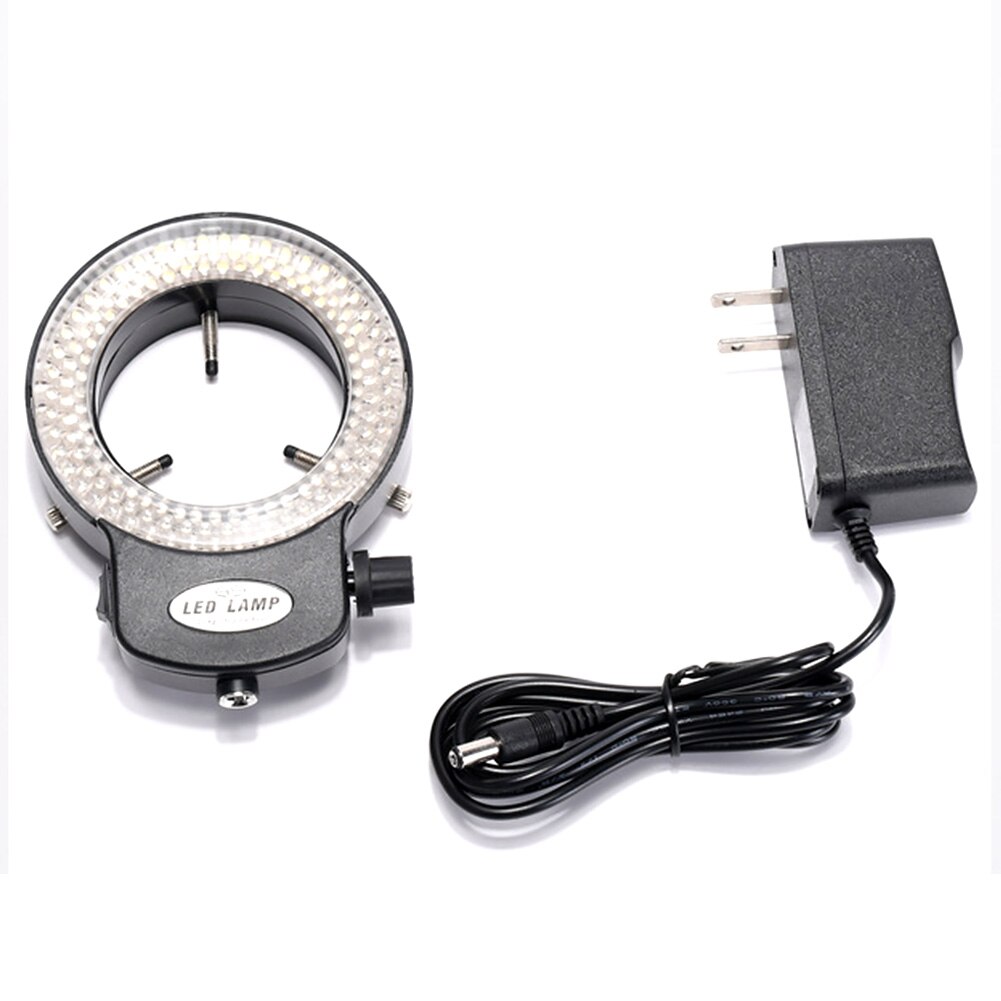 Anillo de luz LED 100V 240V círculo práctico proyector de cámara brillo ajustable lámpara portátil para estéreo microscopio sombra gratis