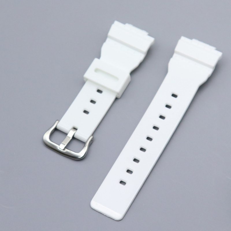 Correa de goma de resina para reloj Casio baby-g, repuesto de correa de reloj de 14mm, resistente al agua, accesorios para pulsera deportiva, BA-110/120/111/112: Beige