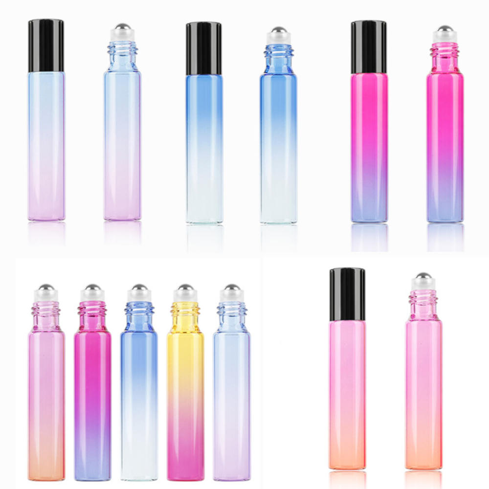 5ml 10ml Glasflaschen-Fläschchen behälter im nordischen Stil mit Metall roller u